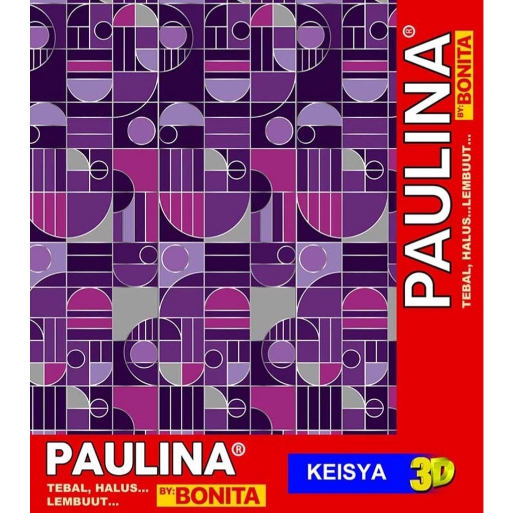 Selimut Bulu Halus 160x200 Tebal Motif KEISYA Dewasa Keren PAULINA by BONITA Terlaris Termurah Berkualitas