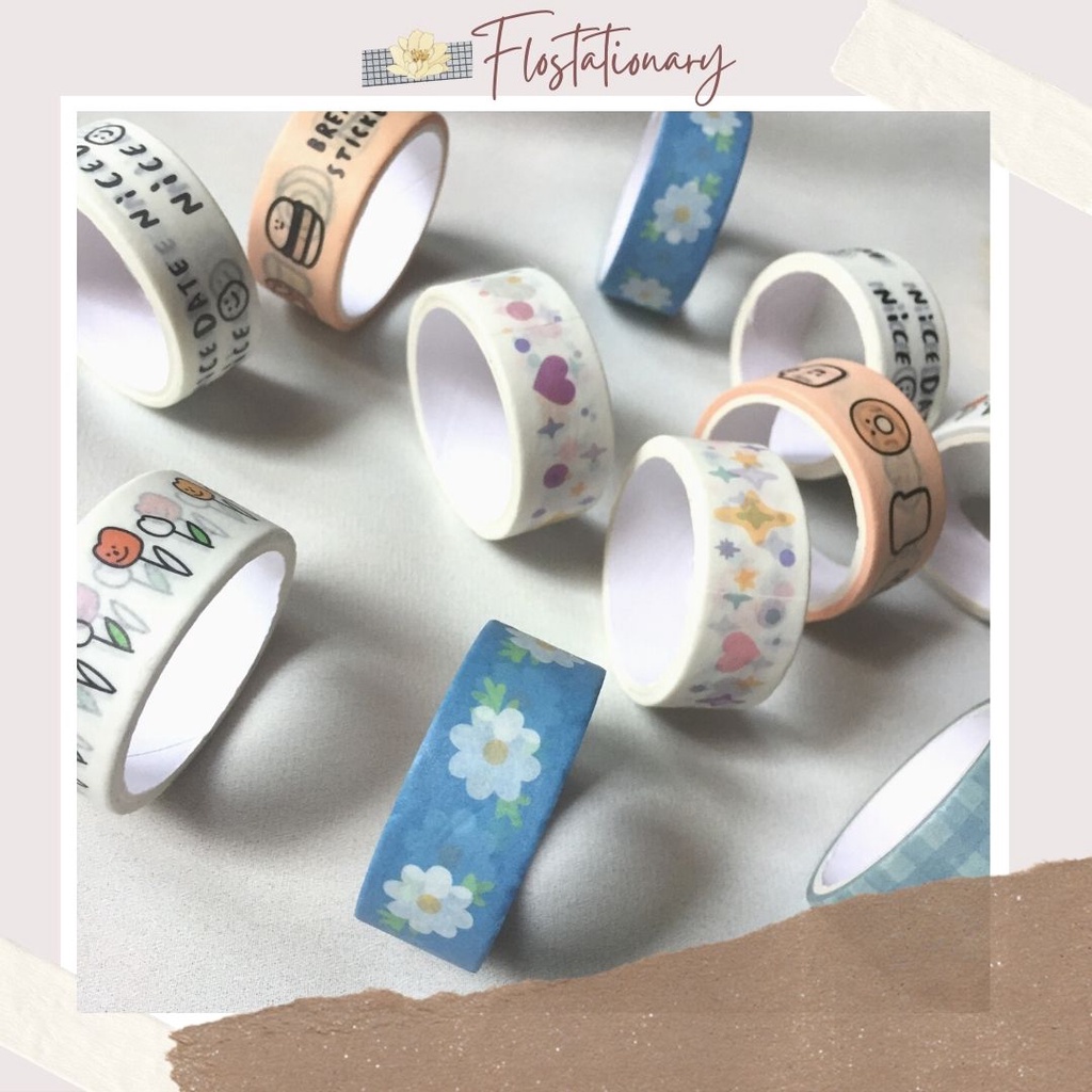 

[FS] 1Roll Washi Tape Bread, Shimmering, Tulip BuJo DIY Scrapbook Journal