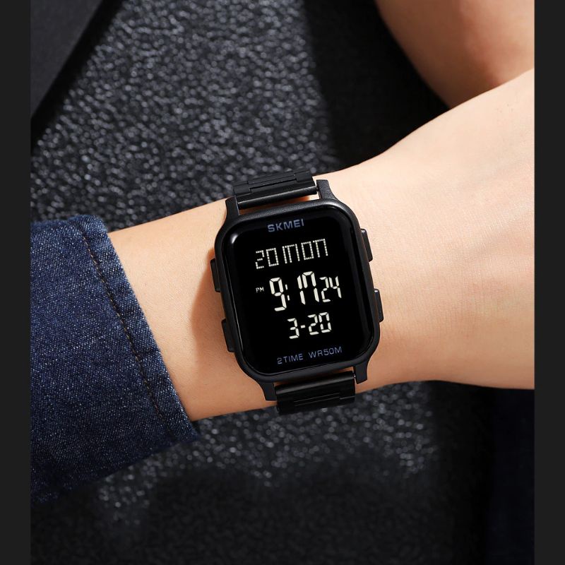 COD Jam Tangan Pria Wanita SKMEINEW 1892 Original Rantai