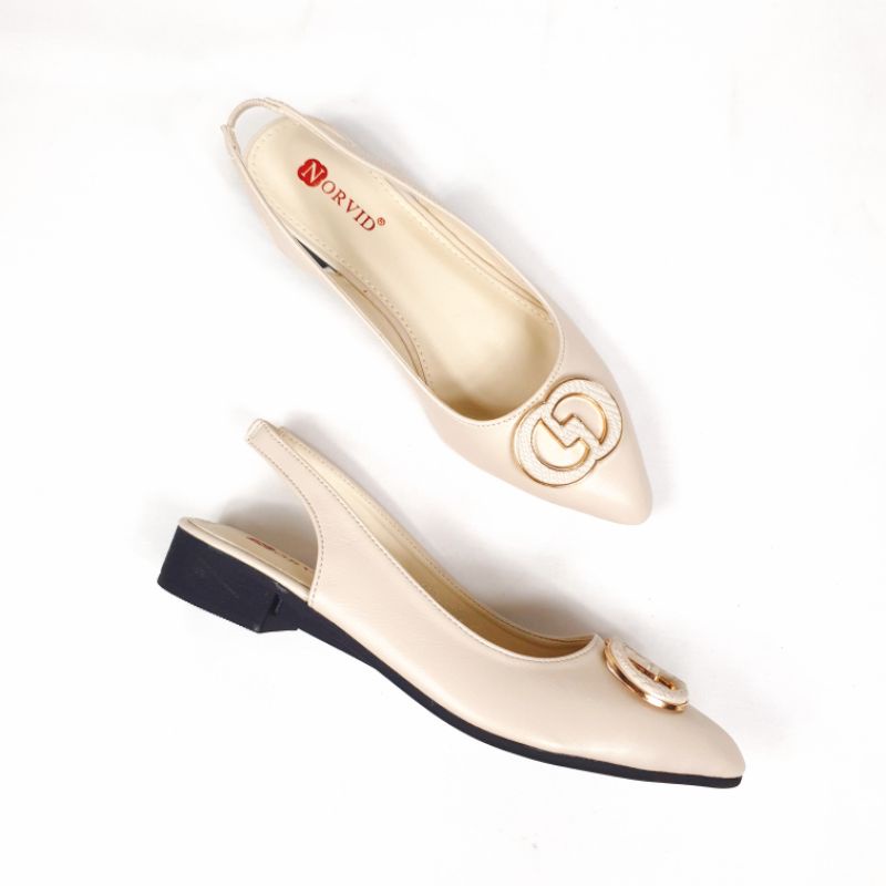 Norvid Flat Shoes Sling Back 819-A305