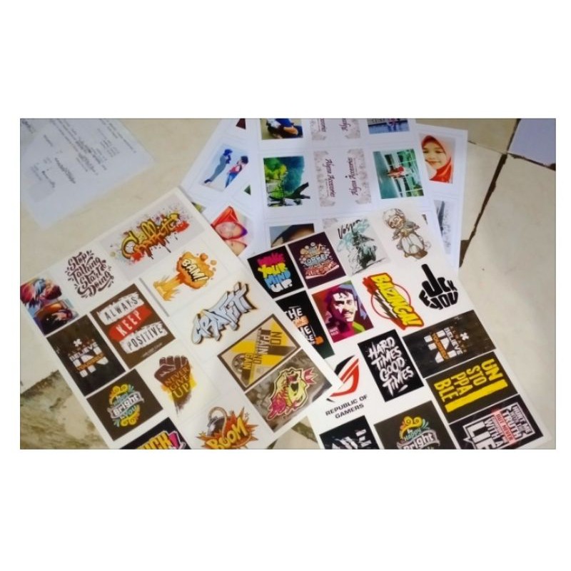 

sticker vinyl custom/sticker transfaran - stiker A3+ anti air