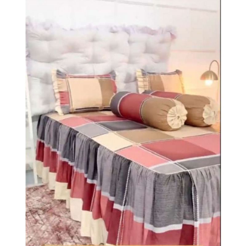 Sprei Rumbai Pengantin Katun Lokal Motif Milan by Katun Esra