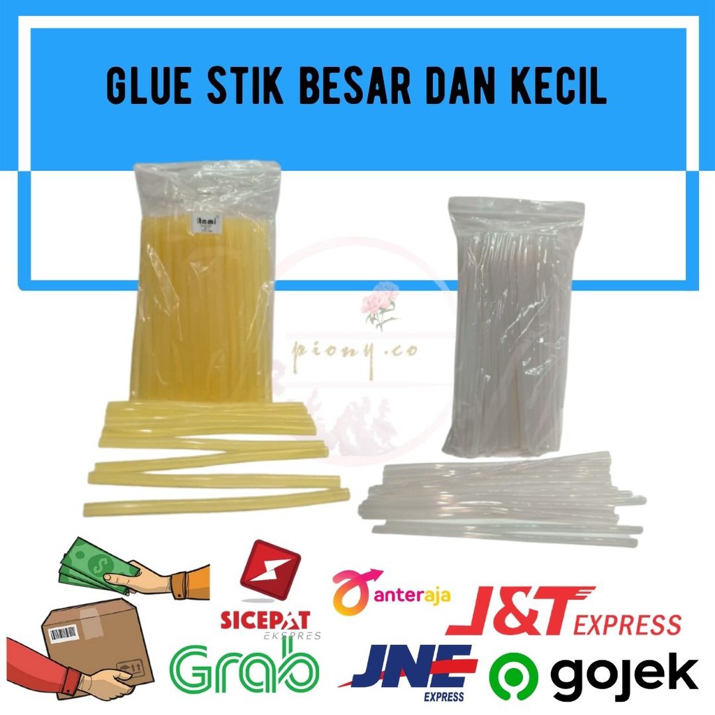 

(PER PCS) GLUE STIK BESAR DAN KECIL TRANSPARAN UNTUK PISTOL LEM BAKAR