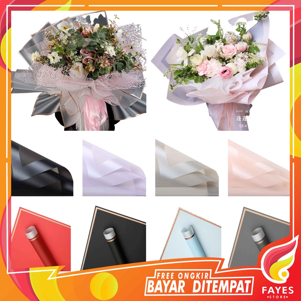 

FAYES COD Kertas Buket Uang / Flower Wrapping Motif Bintang / Pembungkus Bunga / Cellophane Papper / Kertas Kado / Flower Paper / Kertas bouquet KB23 / KB27