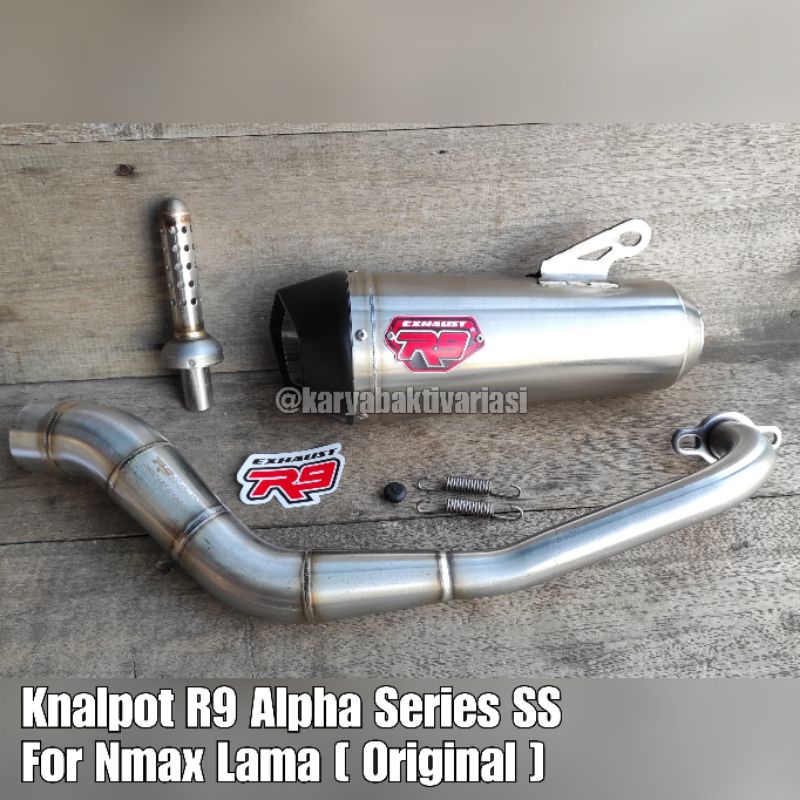 Knalpot R9 Alpha Series Nmax Lama Original