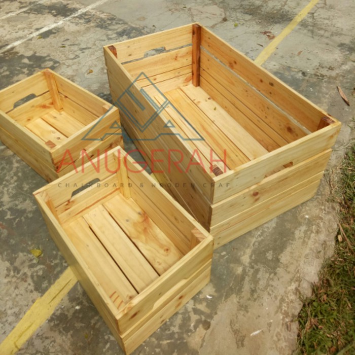 50x30x30cm Wood  storage box kotak  kayu  peti kayu  wood  