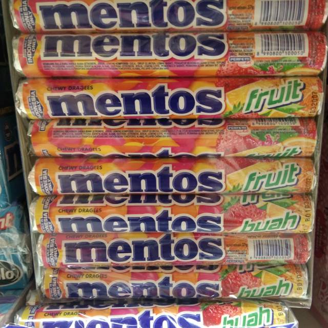 

Mentos fruits 24x37gr