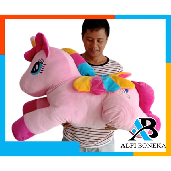 Boneka Kuda Poni Unicorn Baring Jumbo - Boneka Mainan Anak Perempuan - Boneka Lucu dan gemesin