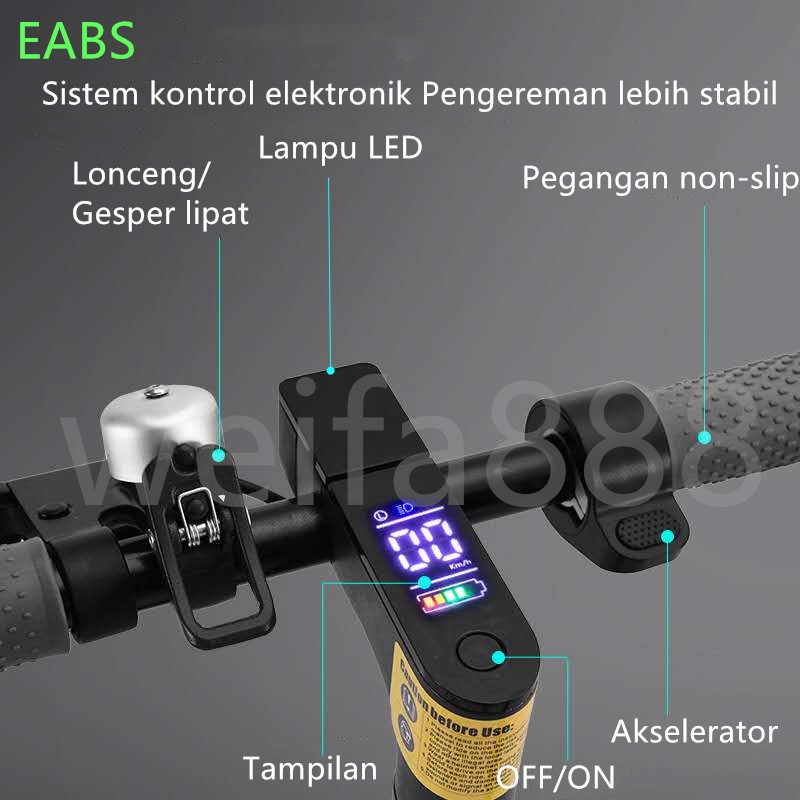 Skuter Elektrik Lipat - Setara M365pro  (Electric Scooter) Xiaomi paragraf yang sama