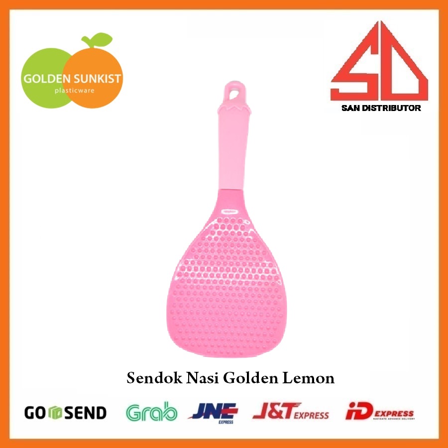 6 PCS SENDOK SOUP GOLDEN LEMON, SENDOK NASI / ENTONG PRASMANAN PINK SS-148 SN-126 GOLDEN SUNKIST