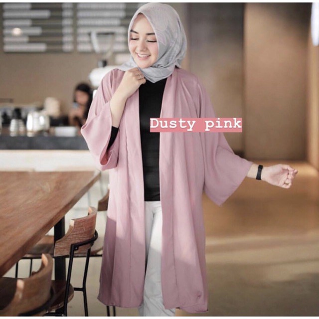 LONG KARDIGAN KIMONO OUTER CARDIGAN / OUTER LONG KIMONO / RENA OUTER KARDIGAN POLOS WANITA