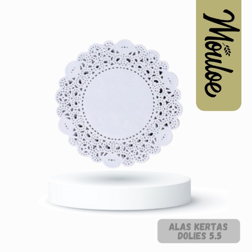 

DOILIES PAPPER 5.5 per 10 pcs | Mouloemart | alas kue renda