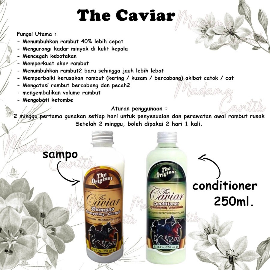 MADAME  CAVIAR SHAMPOO  / SHAMPO CAVIAR / SHAMPOO KUDA