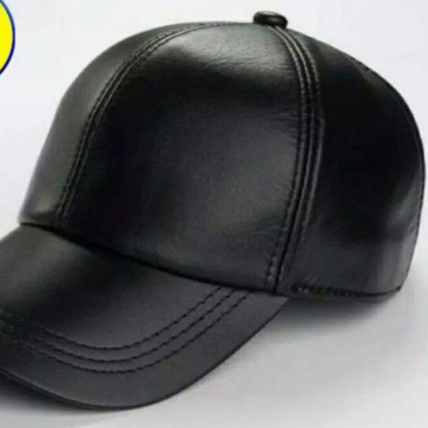 topi pria kulit asli Garut model blimbing