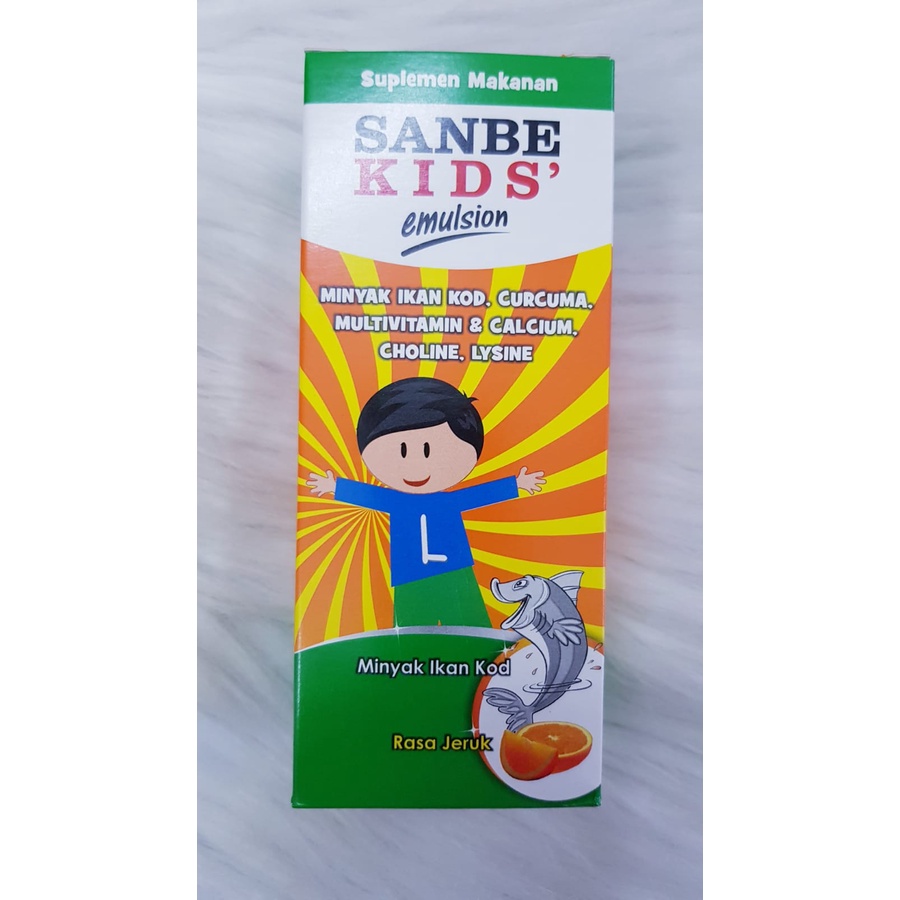 SANBE KIDS EMULSION SIRUP RASA JERUK ISI 200ML