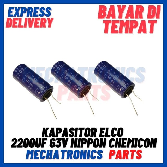 [PAS-9609] KAPASITOR ELCO 2200UF 63V NIPPON CHEMICON