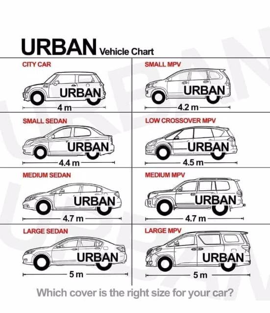 URBAN DELUXE Cover Body Mobil 2 Lapis Kualitas Tinggi - CITY CAR