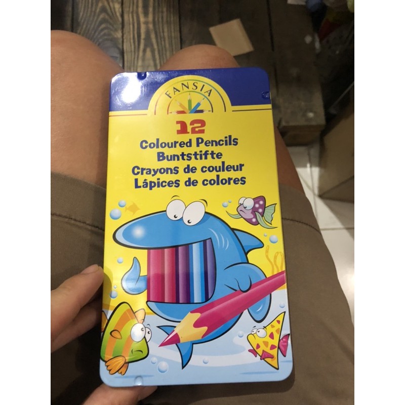 

pensil warna fantasia aquareli biasa kaleng 12 warna