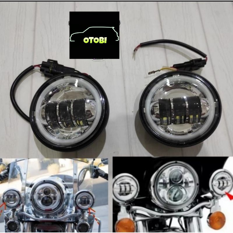 Daymaker 4,5 inch ring DRL chrome harley daymaker 4,5 motor custom