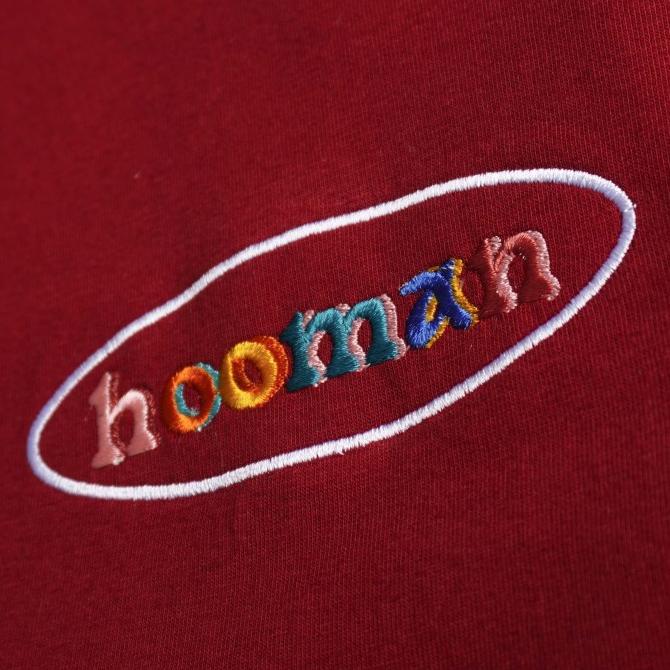 HOOMAN T-Shirt HOOMAN in Maroon