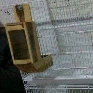 Tempat Wadah Pakan Burung Dispenser kaca tempat pakan ternak