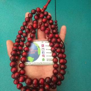 TASBIH AKAR  BAHAR  TALI ARUS MERAH 12MM BEST QUALITY 