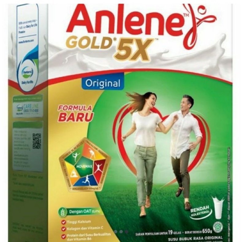 

Anlene gold 5X 600gr (Vanila/Original/Coklat)