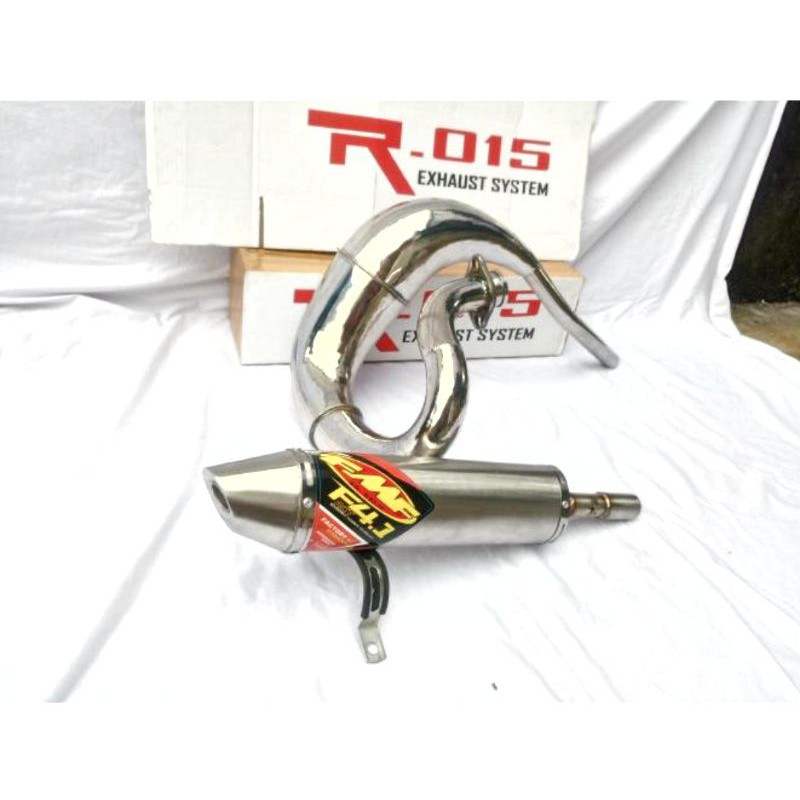 Knalpot racing fmf model udang trail trabas ts125 ts 125 exhaust