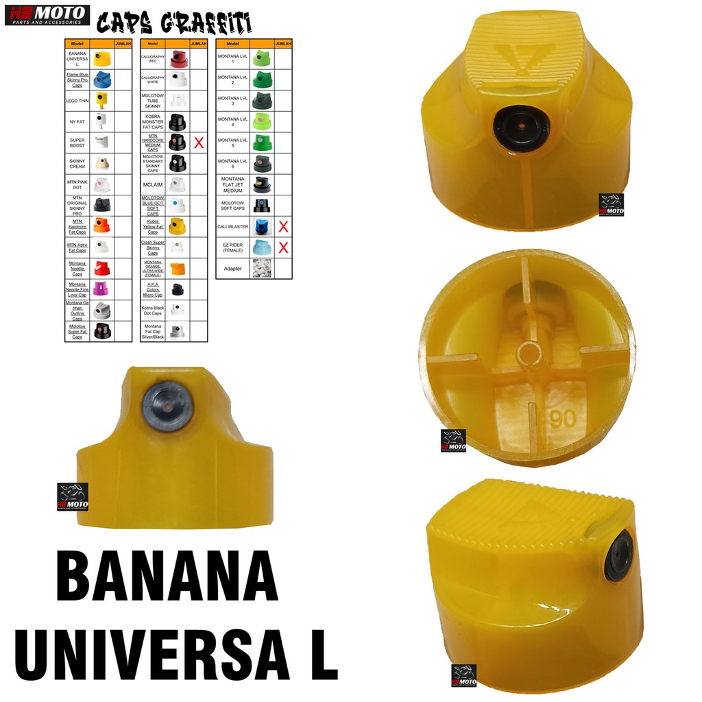 Jual Caps BANANA UNIVERSAL Grafitti spray paints/BANANA UNIVERSAL/Caps