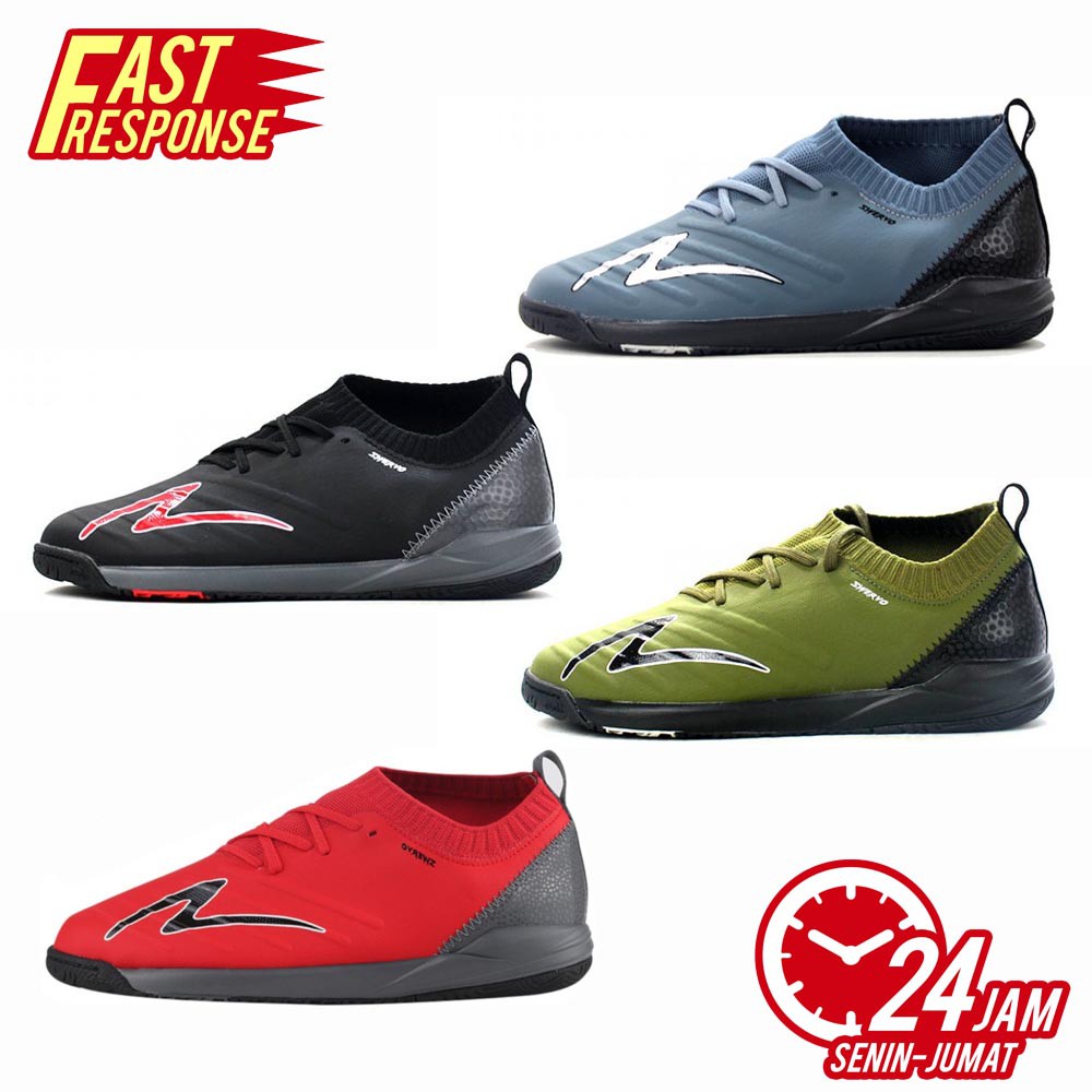SEPATU FUTSAL SPECS SWERVO GALACTICA ELITE IN - SHADOW BLUE, SEARGANT GREEN, BLACK DARK COLL RED