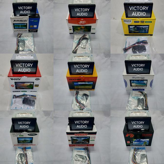 [[[BISA COD]] Head Unit Double Din F8 Autolink MP4 Bluetooth Baru Kode 1214