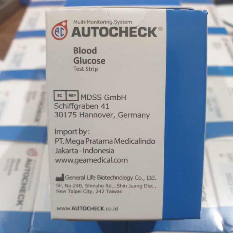 Autocheck Blood Glucosa Test Strip Gula Darah