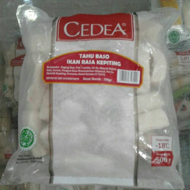 

Cedea Tahu Baso ikan rasa kepiting 500 gr