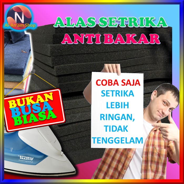 Busa Alas Setrika 1.5cm 2cm 3cm Anti Bakar Murah Garansi 100%