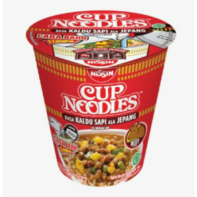 

Nissin cup Noodles Rasa kaldu sapi Ala Jepang 66 g
