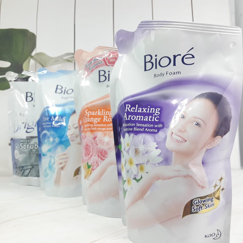 Biore Body Foam Relaxing/Sparkling/Pure Mild/ Bright 450 ml