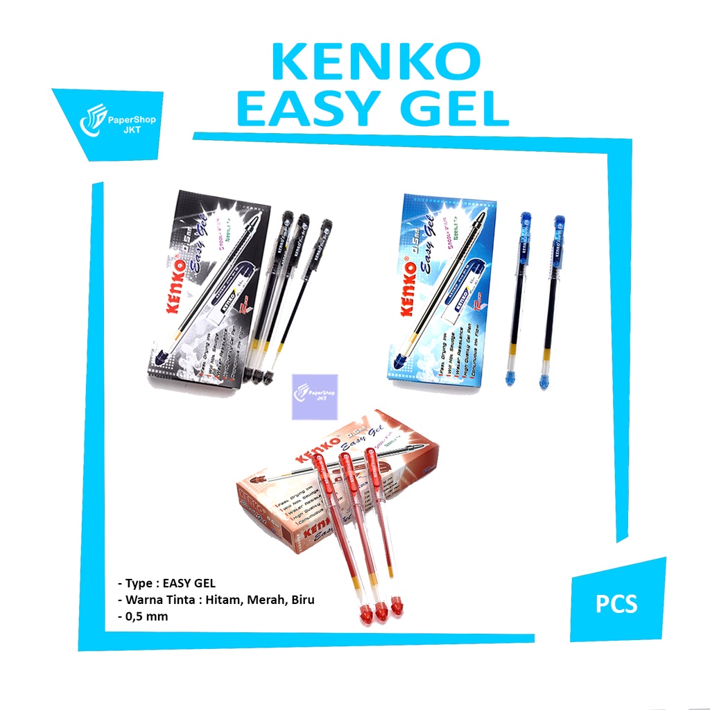

KENKO - Pulpen Easy Gel 0.5mm - pcs
