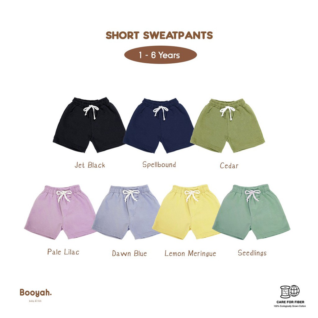 Celana Anak Short Sweat Pants 1-6 Tahun  Booyah Baby Kids Arevyonlineshop Celana Pendek Anak Celana Kasual Anak