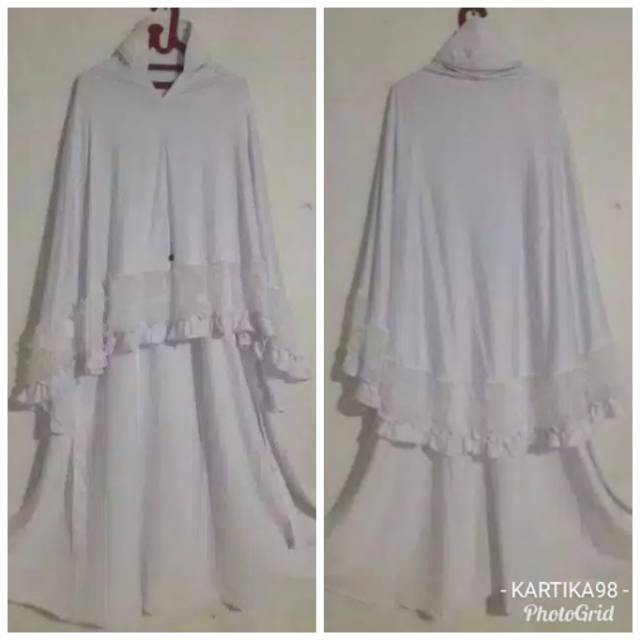 Jumbo Gamis Syar'i Putih.