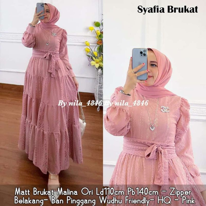 gamis syafia brukat