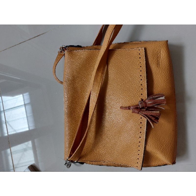 Tas Selempang Wanita SZAMZIE  warna kuning