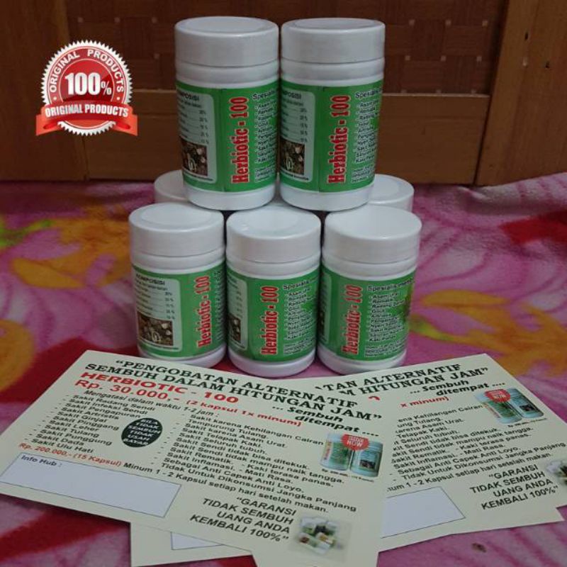 HERBIOTIC 100 OBAT KANKER ASLI