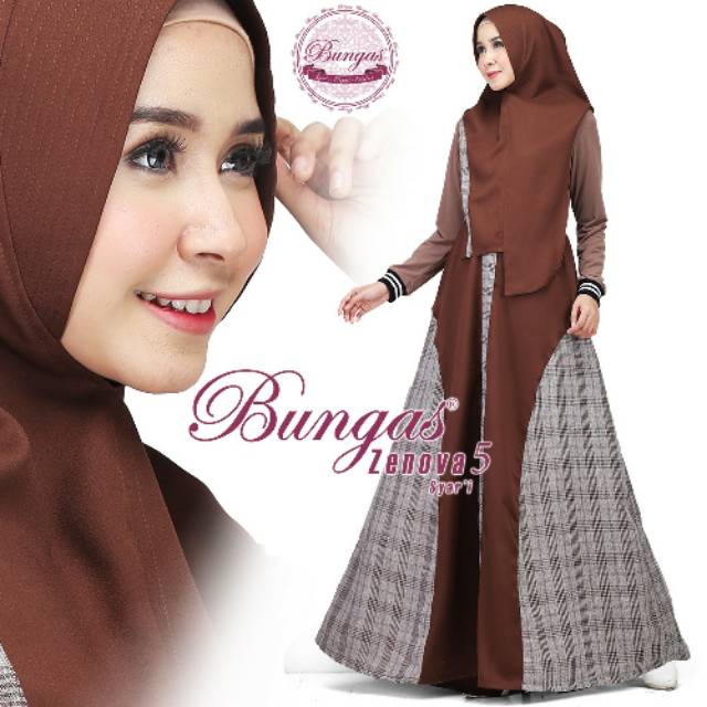 Gamis syari set Zenova original.bungas