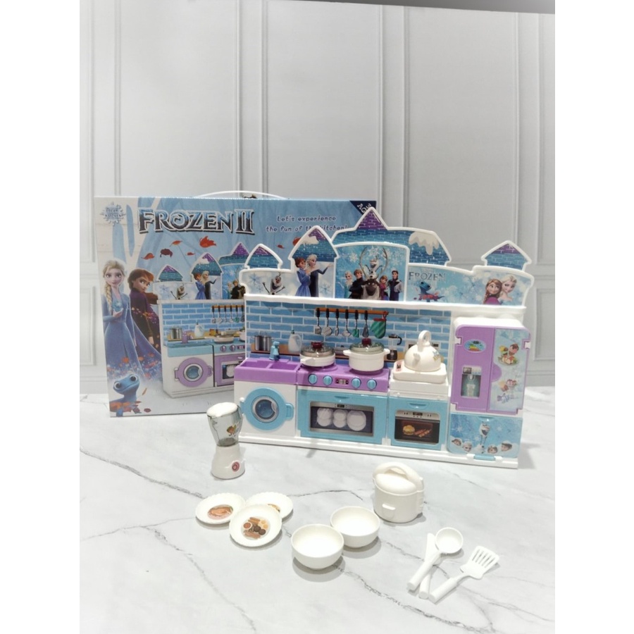 Mainan anak Perempuan Dapuran Kitchen Set Little Chef Cat Fro'zen