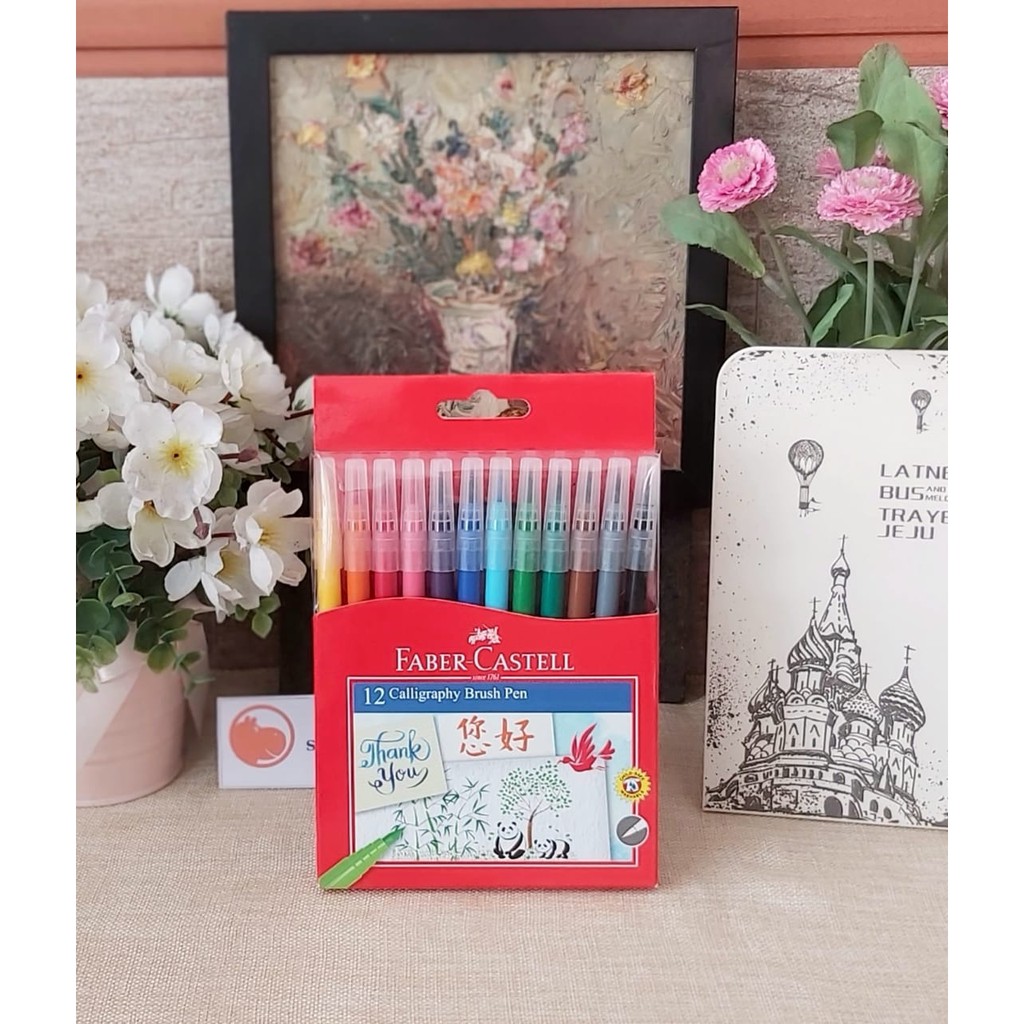 

FABER CASTELL CALLIGRAPHY BRUSH PEN SET 12