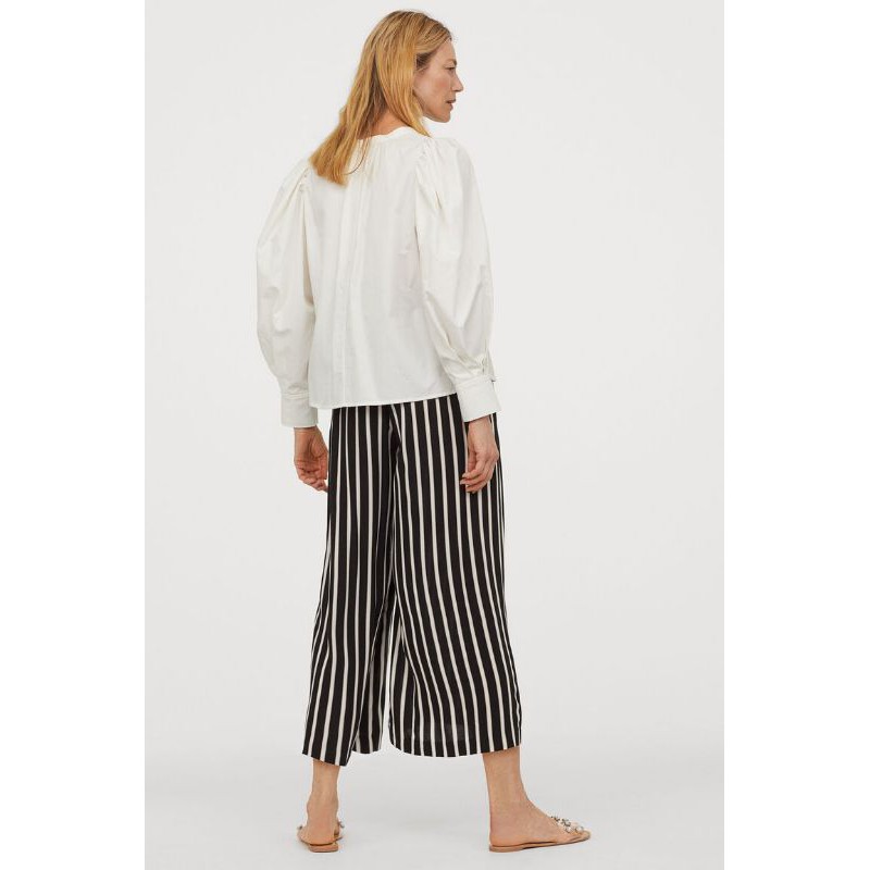 H*M STRIPE WIDE LEG CULOTTE-KULOT WANITA