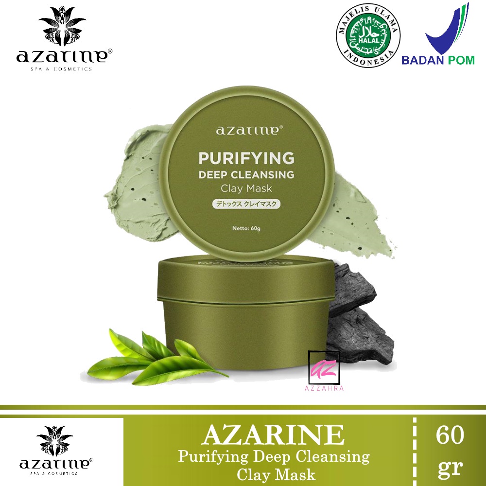 AZARINE Purifying Deep Cleansing Clay Mask - 60gr ORIGINAL BPOM