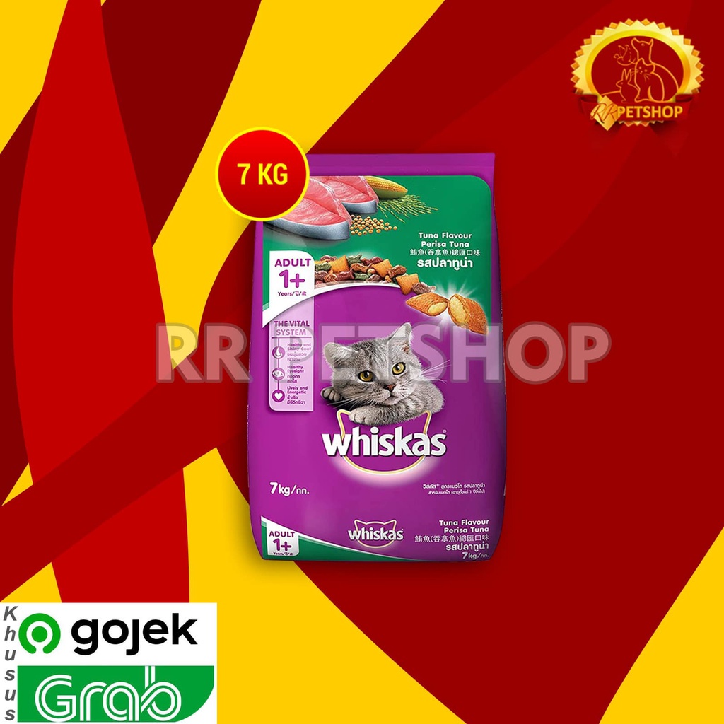 [GOSEND] Makanan Kucing Whiskas Ocean Fish 7 Kg Cat Food Whiskas Tuna 7kg