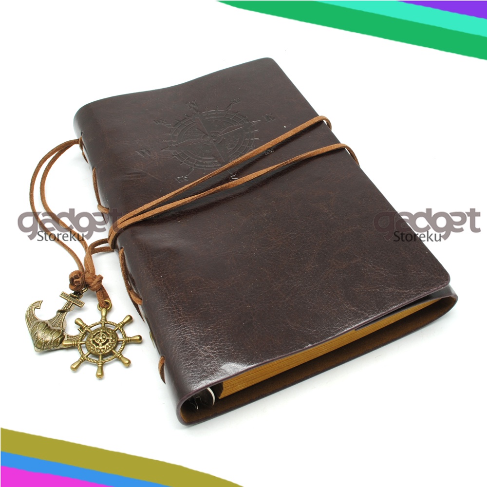 

Buku Catatan Binder Kulit Retro Pirate