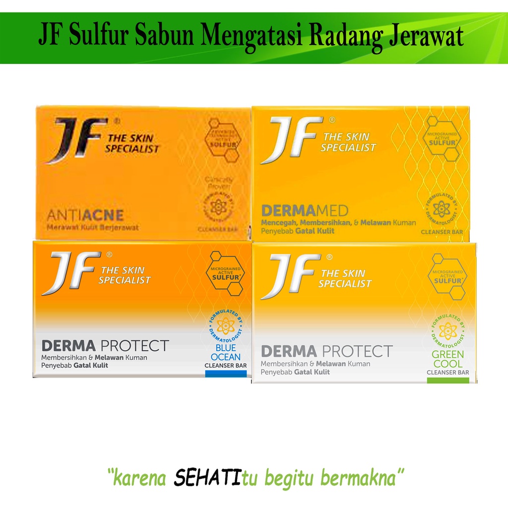 All Varian Sabun JF Sulfur Anti Acne dan Gatal Dermamed